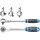 BGS technic Umschaltknarre mit Kugelkopf | Abtrieb Außenvierkant 10 mm (3/8")