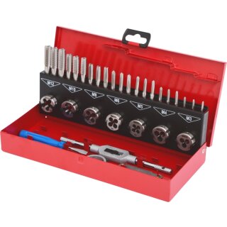 KS-TOOLS HSS Gewindeschneidwerkzeug-Satz, 32-tlg.