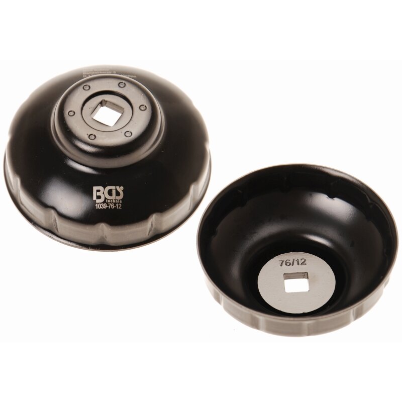 BGS technic Ölfilterschlüssel | Zwölfkant | Ø 76 mm | für Fiat, Merce