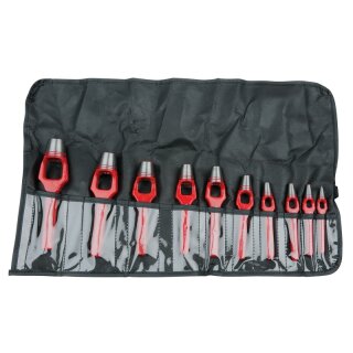 KS-TOOLS Henkellocheisen-Satz, 10-tlg.