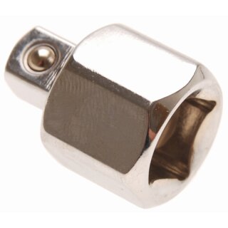 BGS technic Steckschlüssel-Adapter | Innenvierkant 12,5 mm (1/2") - Außenvierkant 10 mm (3/8")