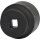 KS-TOOLS 1" Sechskant-Kraft-Stecknuss, kurz, 80mm