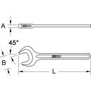 KS-TOOLS BRONZEplus Zugmaulschlüssel 45°, 37 mm
