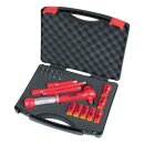 KS-TOOLS 1/4" Steckschlüssel-Satz mit isolierten Werkzeugen, 21-tlg.