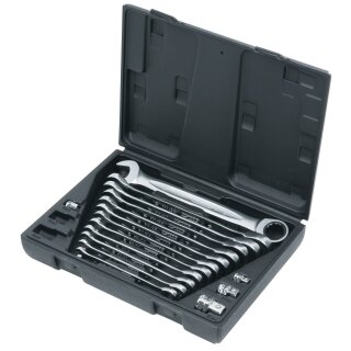 KS-TOOLS GEARplus Ratschenringmaulschlüssel-Satz, 16-tlg.