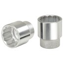 KS-TOOLS 1" 12-kant-Stecknuss, kurz, 77 mm