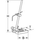 KS-TOOLS Mechaniker-Höhenreißer, 500mm