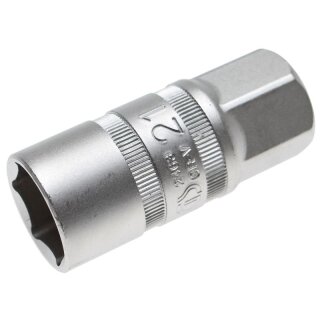 BGS technic Zündkerzen-Einsatz mit Magnet, Sechskant | Antrieb Innenvierkant 12,5 mm (1/2") | SW 21 mm