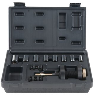 KS-TOOLS Kupplungs-Zentrier-Werkzeug-Satz Ø 15,0 - 28,0 mm mit Zentrierhülsen, 11-tlg.
