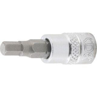 BGS technic Bit-Einsatz | Antrieb Innenvierkant 6,3 mm (1/4") | Innensechskant 3/16"