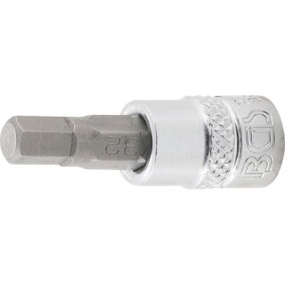 BGS technic Bit-Einsatz | Antrieb Innenvierkant 6,3 mm (1/4") | Innensechskant 7/32"