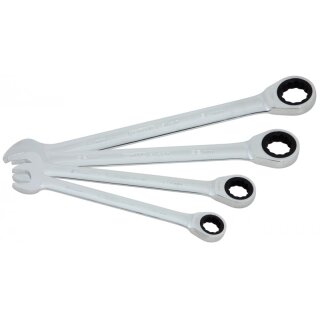 KS-TOOLS GEARplus Ratschenringmaulschlüssel-Satz, 4-tlg. 24-32mm