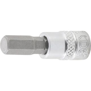 BGS technic Bit-Einsatz | Antrieb Innenvierkant 6,3 mm (1/4") | Innensechskant 9/32"
