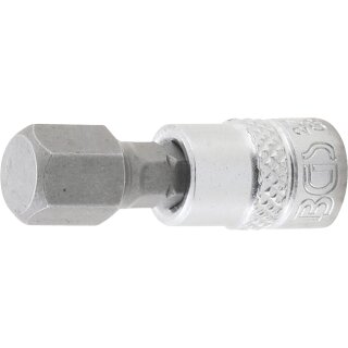 BGS technic Bit-Einsatz | Antrieb Innenvierkant 6,3 mm (1/4") | Innensechskant 3/8"