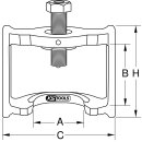 KS-TOOLS Bremsgestängesteller-Abzieher, HALDEX, 160mm
