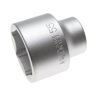 BGS technic Steckschlüssel-Einsatz Sechskant | Antrieb Innenvierkant 20 mm (3/4") | SW 55 mm