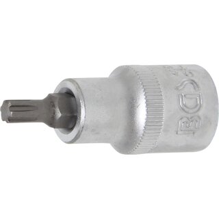 BGS technic Bit-Einsatz | Antrieb Innenvierkant 12,5 mm (1/2") | Keil-Profil (für RIBE) M6