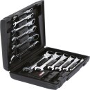 KS-TOOLS GEARplus Gelenk-Ratschenringmaulschlüssel-Satz, 12-tlg.feststellbar
