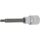 BGS technic Bit-Einsatz | Länge 100 mm | Antrieb Innenvierkant 12,5 mm (1/2") | Keil-Profil (für RIBE) M6