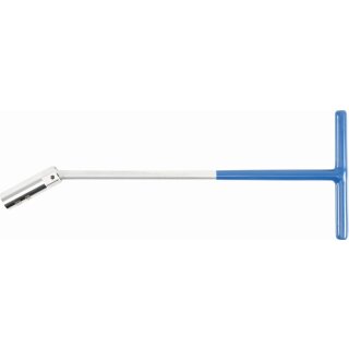 BGS technic Zündkerzenschlüssel mit T-Griff, Kugelgelenk | SW 16 mm
