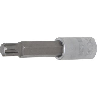 BGS technic Bit-Einsatz | Länge 100 mm | Antrieb Innenvierkant 12,5 mm (1/2") | Keil-Profil (für RIBE) M13