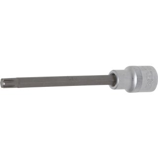 BGS technic Bit-Einsatz | Länge 140 mm | Antrieb Innenvierkant 12,5 mm (1/2") | Keil-Profil (für RIBE) M8
