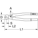 KS-TOOLS Drahtseil-Kabelschere mit Schutzisolierung, 600mm