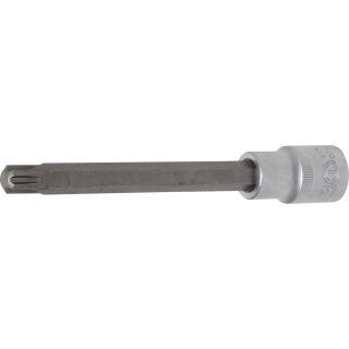 BGS technic Bit-Einsatz | Länge 140 mm | Antrieb Innenvierkant 12,5 mm (1/2") | Keil-Profil (für RIBE) M10,3