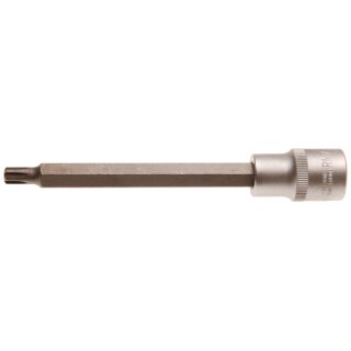 BGS technic Bit-Einsatz | Länge 140 mm | Antrieb Innenvierkant 12,5 mm (1/2") | Keil-Profil (für RIBE) M7