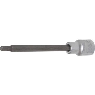 BGS technic Bit-Einsatz | Länge 140 mm | Antrieb Innenvierkant 12,5 mm (1/2") | Innensechskant 6 mm