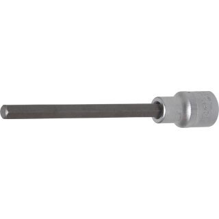 BGS technic Bit-Einsatz | Länge 140 mm | Antrieb Innenvierkant 12,5 mm (1/2") | Innensechskant 8 mm
