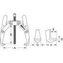 KS-TOOLS Universal-Abzieher 2-armig, 35-250mm