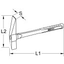 KS-TOOLS BRONZEplus Kesselstein-/Entrostungshammer, 600g