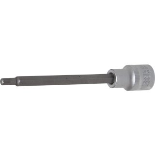 BGS technic Bit-Einsatz | Länge 140 mm | Antrieb Innenvierkant 12,5 mm (1/2") | Innenvielzahn (für XZN) M6
