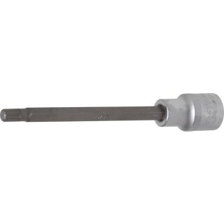 BGS technic Bit-Einsatz | Länge 140 mm | Antrieb Innenvierkant 12,5 mm (1/2") | Innenvielzahn (für XZN) M8