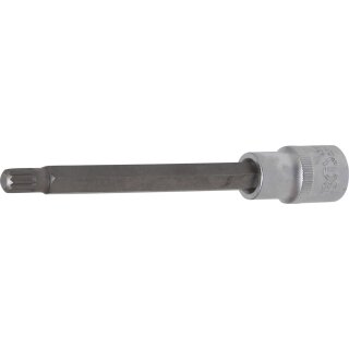 BGS technic Bit-Einsatz | Länge 140 mm | Antrieb Innenvierkant 12,5 mm (1/2") | Innenvielzahn (für XZN) M9
