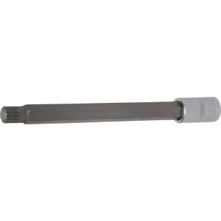 BGS technic Bit-Einsatz | Länge 200 mm  | Antrieb Innenvierkant 12,5 mm (1/2") | Innenvielzahn (für XZN) M14