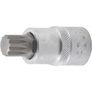 BGS technic Bit-Einsatz | Antrieb Innenvierkant 12,5 mm (1/2") | Innenvielzahn (für XZN) M14