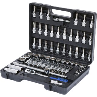 KS-TOOLS 3/8" CHROMEplus Steckschlüssel-Satz, 61-tlg.