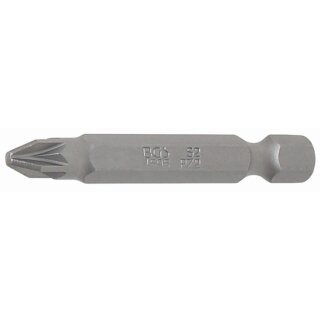 BGS technic Bit | Länge 50 mm | Antrieb Außensechskant 6,3 mm (1/4") | Abtrieb Kreuzschlitz PZ2