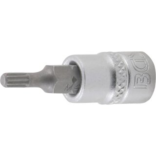 BGS technic Bit-Einsatz | Antrieb Innenvierkant 6,3 mm (1/4") | Innenvielzahn (für XZN) M4