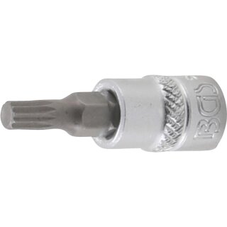 BGS technic Bit-Einsatz | Antrieb Innenvierkant 6,3 mm (1/4") | Innenvielzahn (für XZN) M5