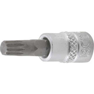 BGS technic Bit-Einsatz | Antrieb Innenvierkant 6,3 mm (1/4") | Innenvielzahn (für XZN) M6
