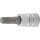 BGS technic Bit-Einsatz | Antrieb Innenvierkant 6,3 mm (1/4") | Innenvielzahn (für XZN) M6