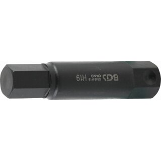 BGS technic Bit | Länge 100 mm | Antrieb Außensechskant 22 mm | Innensechskant 19 mm