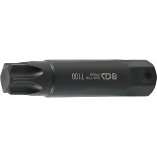 BGS technic Bit | Länge 100 mm | Antrieb Außensechskant 22 mm | T-Profil (für Torx) T100