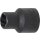 BGS technic Spezial-Steckschlüssel-Einsatz / Schraubenausdreher | Antrieb Innenvierkant 12,5 mm (1/2") | SW 11 mm