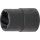 BGS technic Spezial-Steckschlüssel-Einsatz / Schraubenausdreher | Antrieb Innenvierkant 12,5 mm (1/2") | SW 15 mm