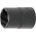 BGS technic Spezial-Steckschlüssel-Einsatz / Schraubenausdreher | Antrieb Innenvierkant 12,5 mm (1/2") | SW 16 mm