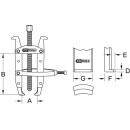 KS-TOOLS Universal-Abzieher 2-armig mit Spannbügel,...